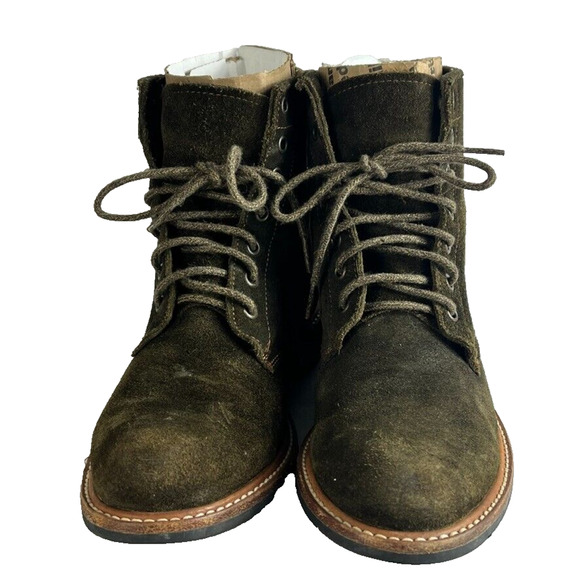 Nisolo Boot Mens 9.5 Brown Leather Suede Amalia All-Weather Lace Up Combat - Picture 5 of 12